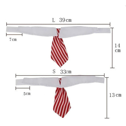 Business Striped Cat Necktie Collar