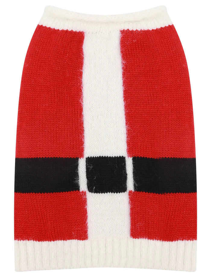 Red Santa Costume Christmas Jumper for Small Dogs