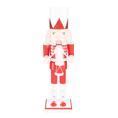 Traditional Wooden Soldier Nutcracker  Christmas Home Decoration - Gift Ornament  28cm 11in Red Green Gold