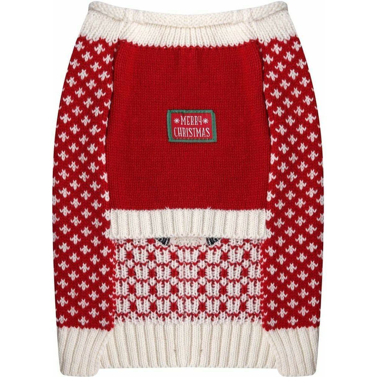 Red Reindeer Christmas Jumper for Small Dogs
