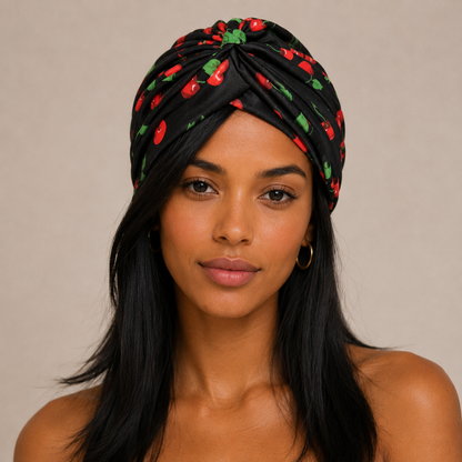 Cherry Blossom Vintage Turban