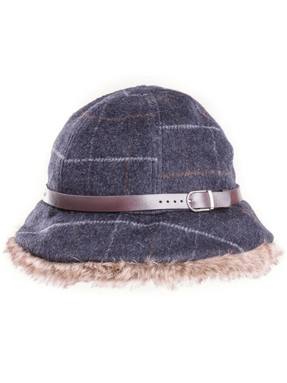 Ladies Woman Winter Check Bush Hat Christmas Gift