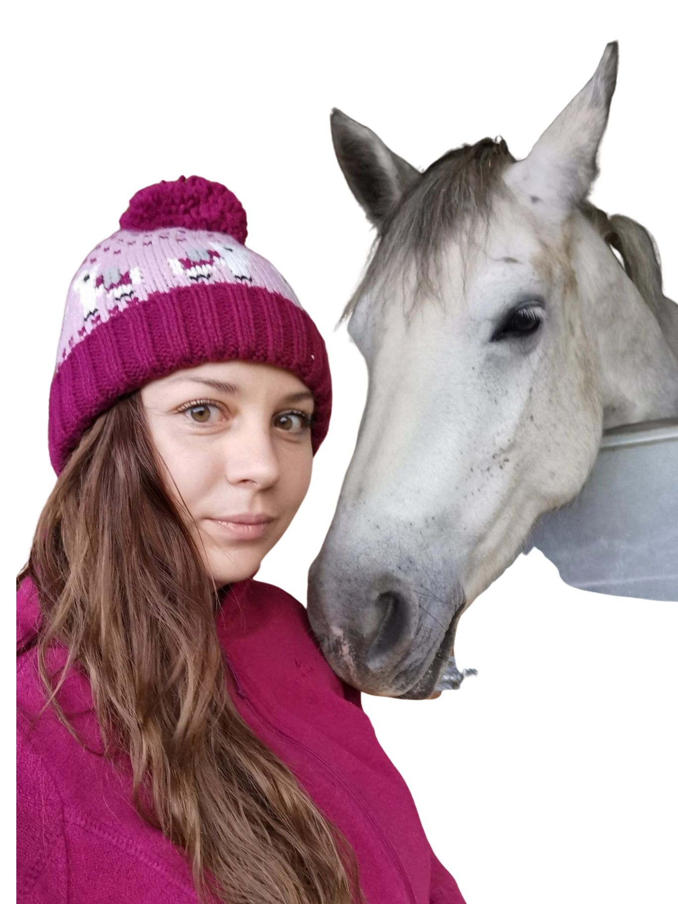 Llama Knitted Beanie Bobble Hat Children Woman Animal Pink Green Adult Kid Family Matching  Style Christmas gift