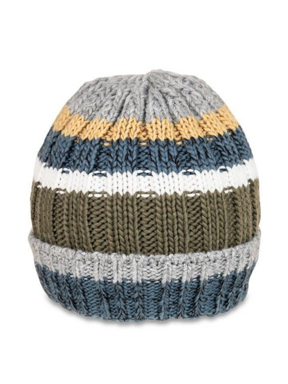 Men's Chunky Knit Ski Hat Beanie with Fleece Lining