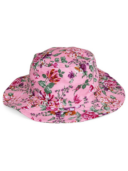 Ladies Wide Brim Summer Sun Hat Flower Floral Sun Hat Gardening