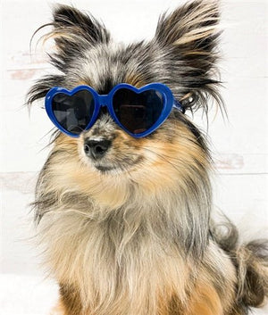 Dog Pet Heart Shaped Sunglasses