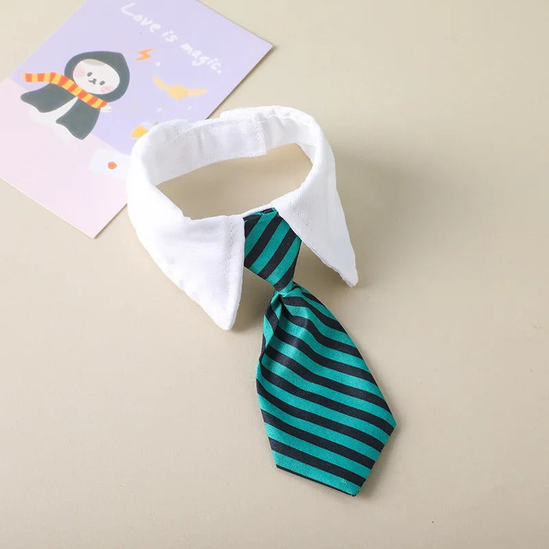 Business Striped Cat Necktie Collar